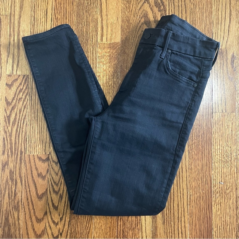 MOTHER Women's Skinny Jeans in Dark Blue